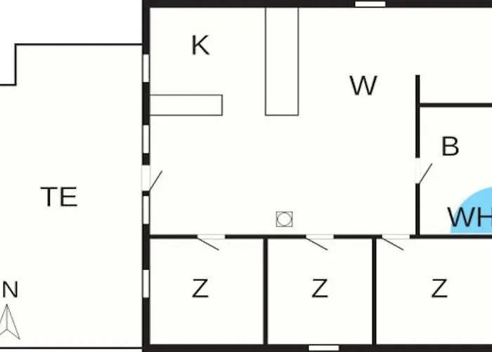 Three-bedroom In Thisted 4 Tatil Evi *